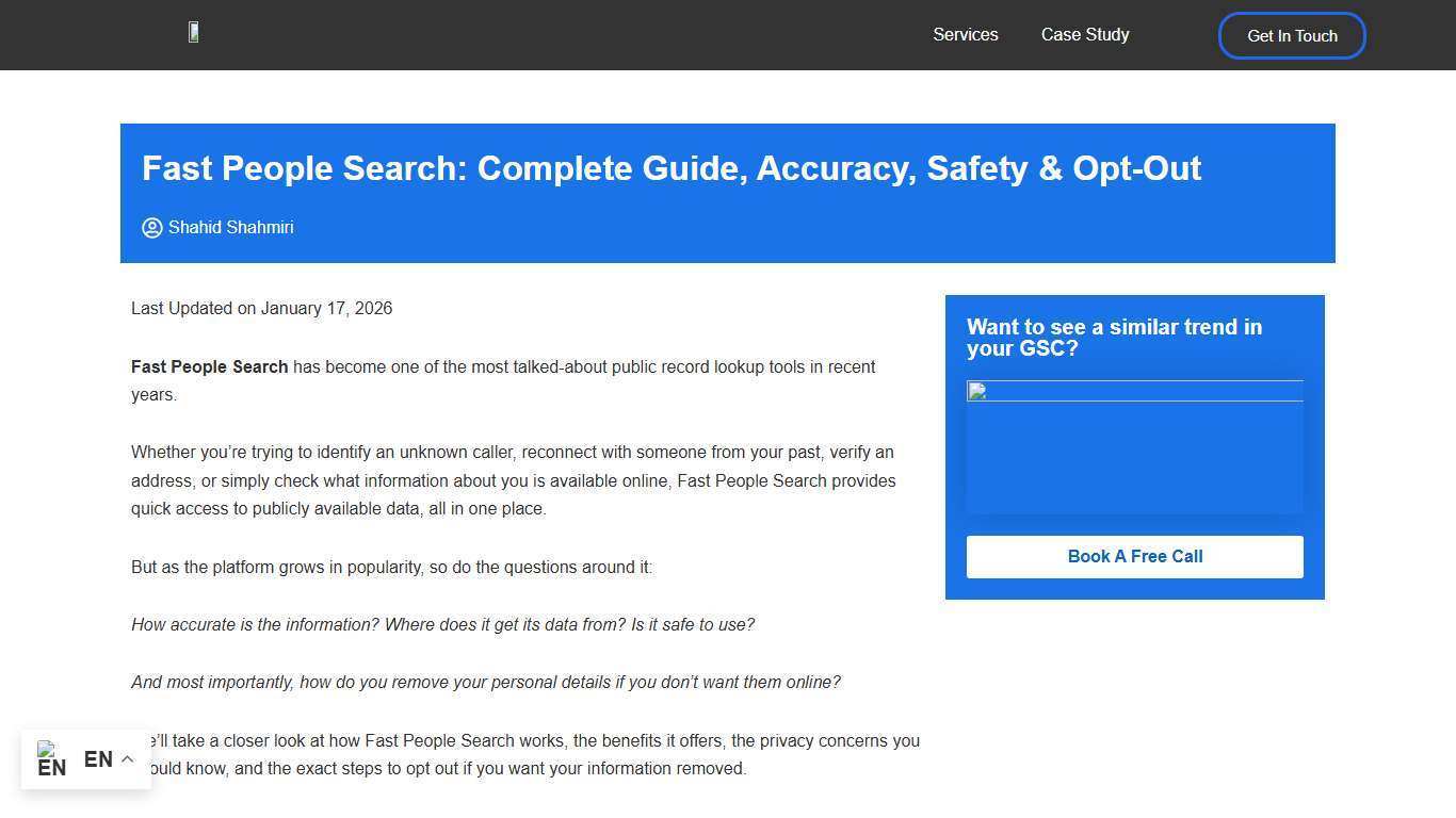 Fast People Search: Complete Guide, Accuracy, Safety & Opt-Out